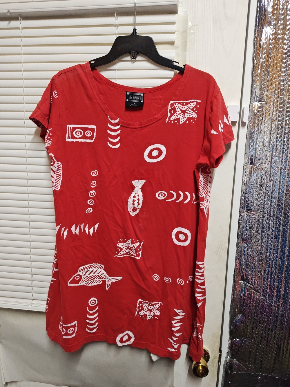 Vintage I.G. Sport Red Graphic Tee Shirt Dress